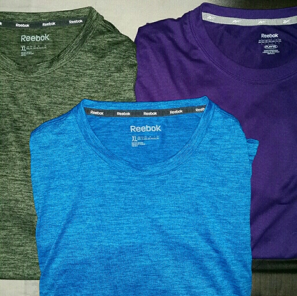 Reebok LOT 3 dry fitted v-neck